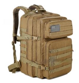 Outdoor Mountaineering Bag Tactical Leisure Bag Army Fan Travel Computer Bag Individual Soldier Package (Option: Khaki  2)